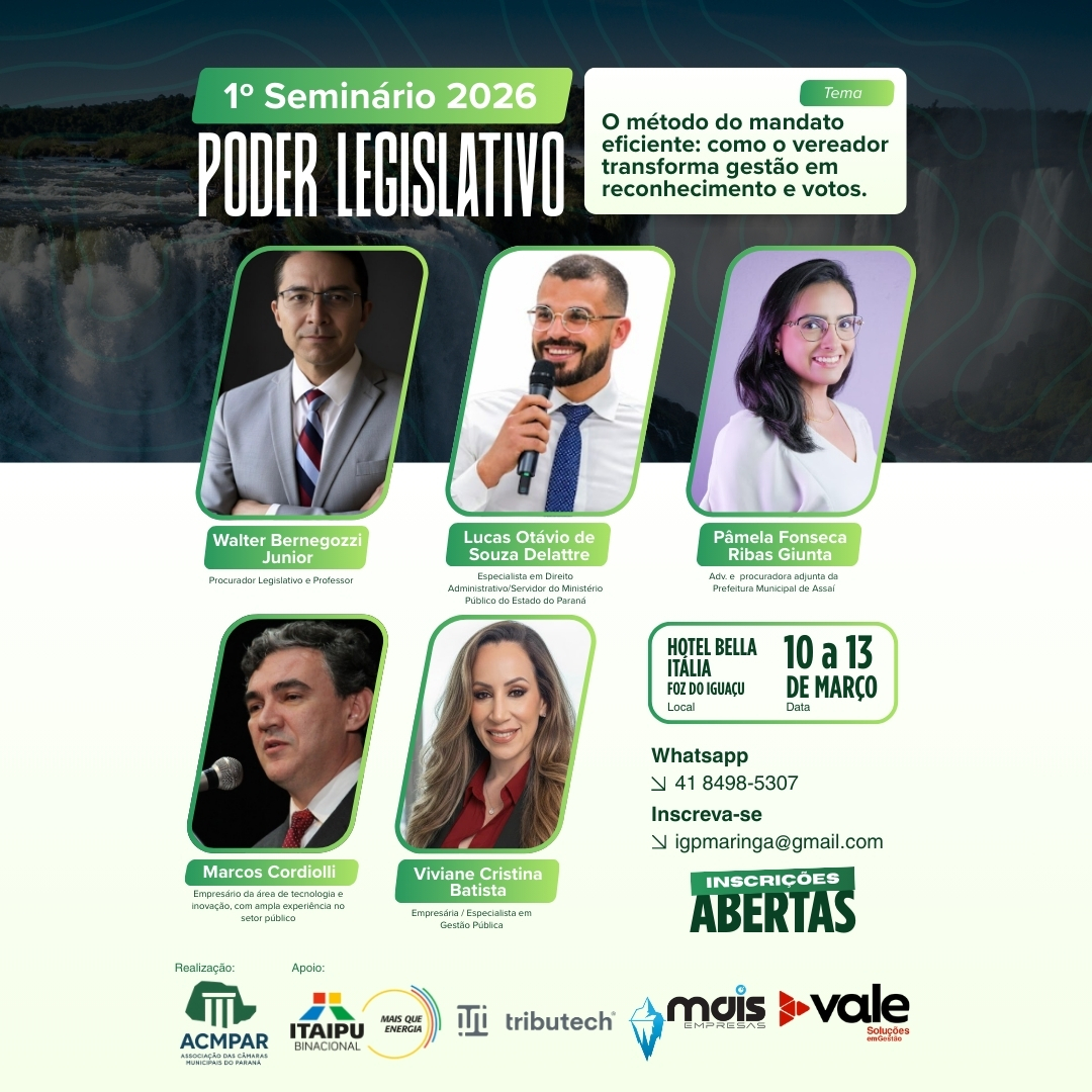 1º Seminário 2026 do Poder Legislativo